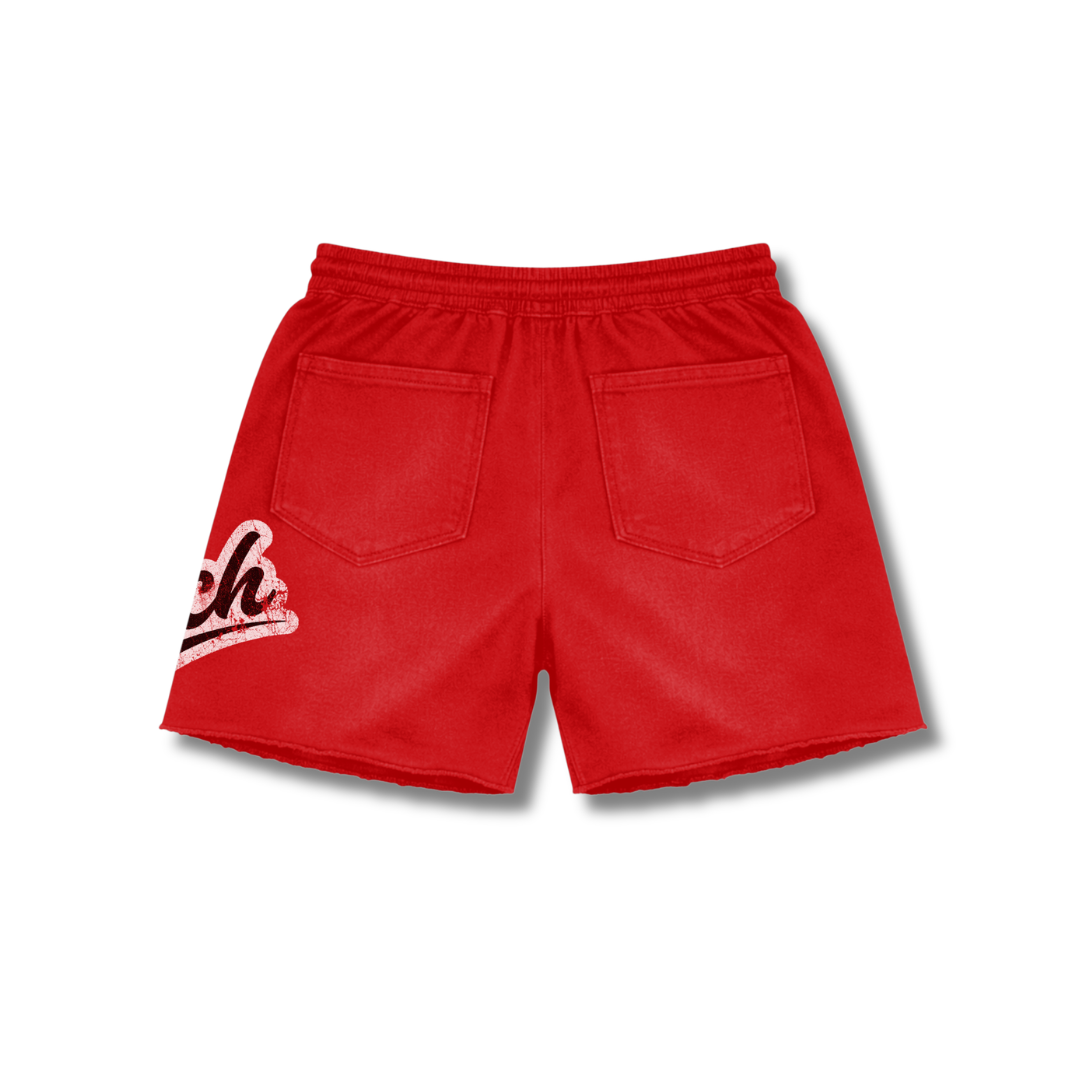KLUTCH STAMPED SHORTS (RED)