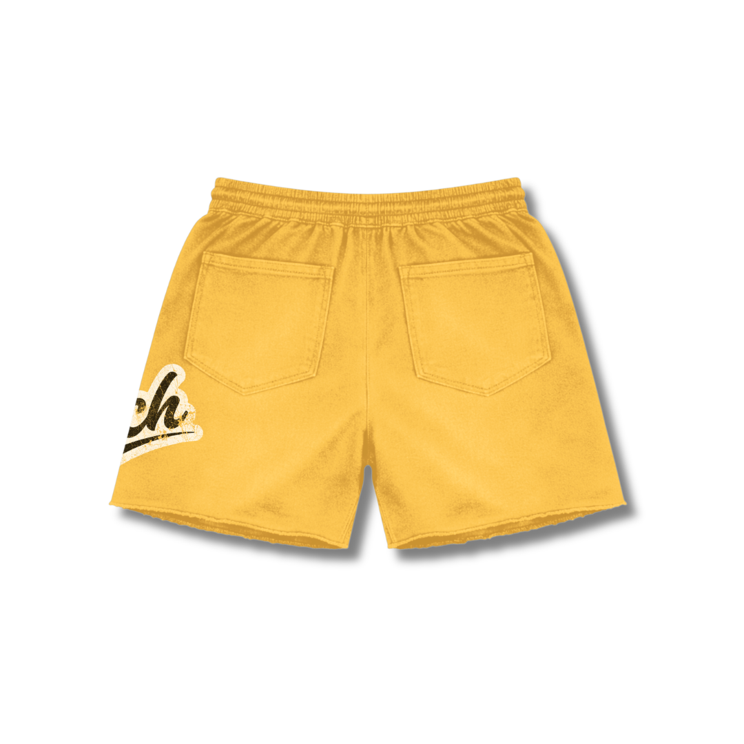 KLUTCH STAMPED SHORTS (YELLOW)