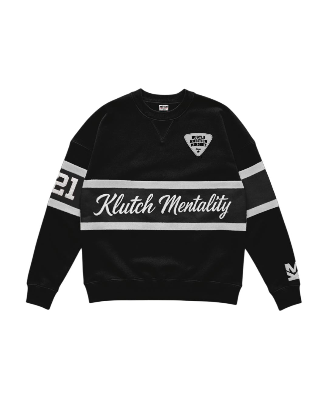 KLUTCH SIGNATURE CREWNECK [BLACK]