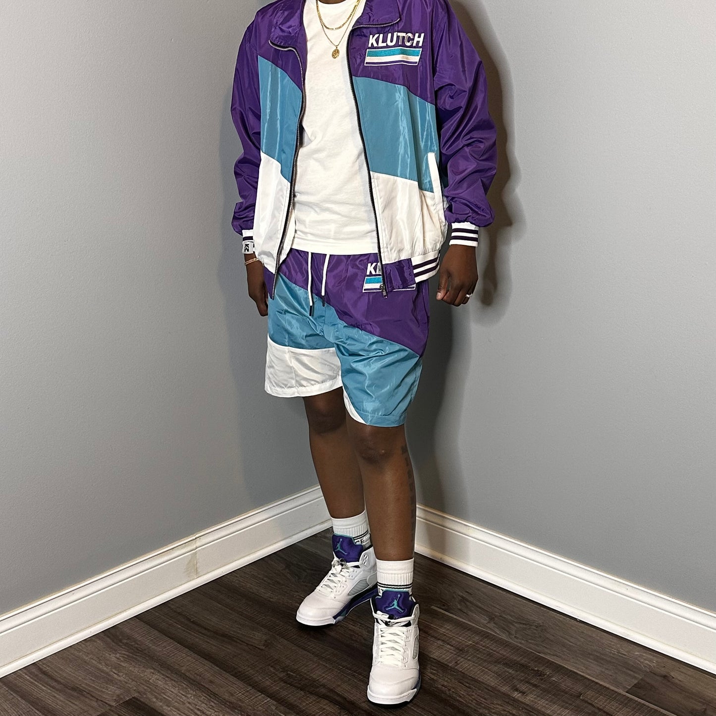 RETRO WINDBREAKER JACKET [GRAPE]