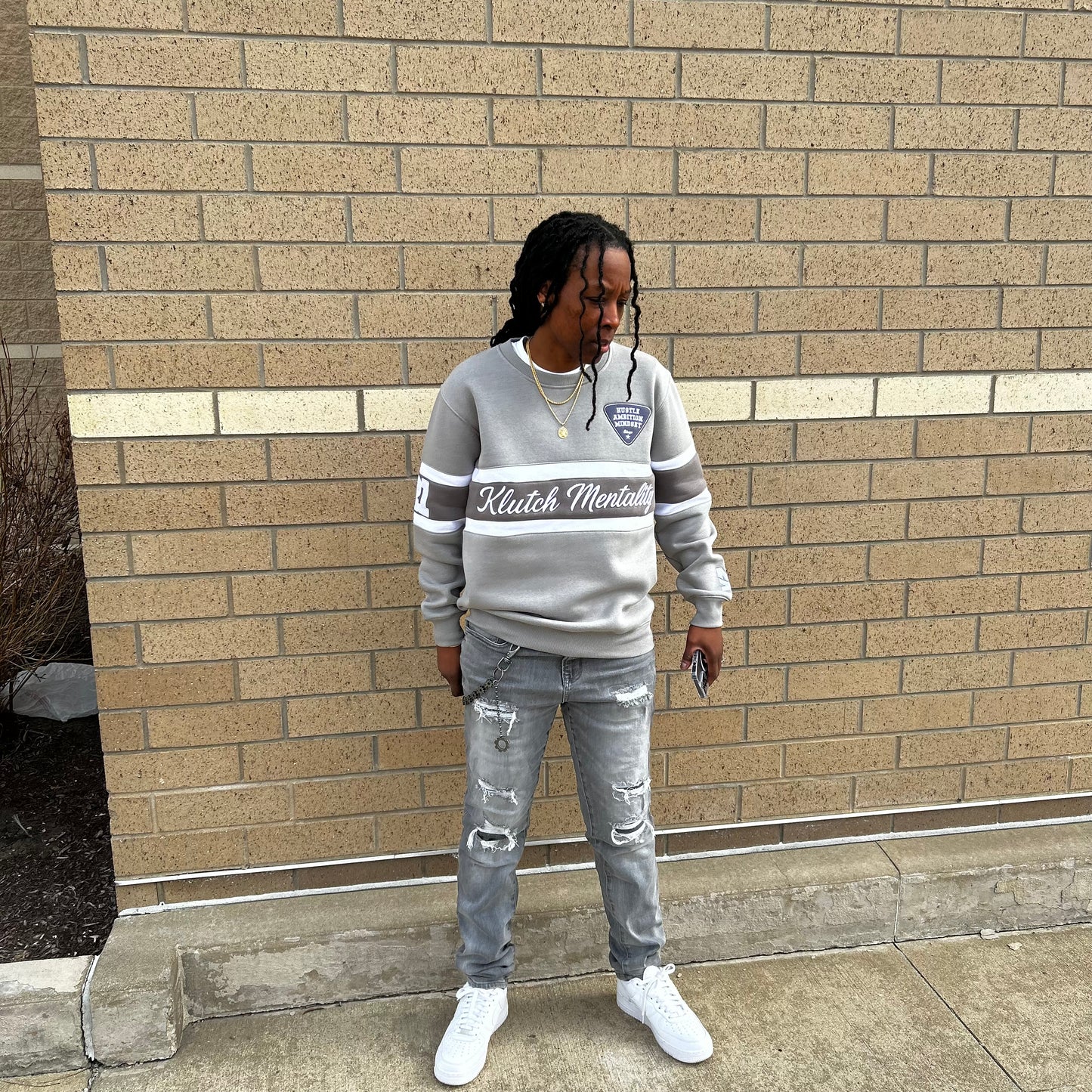 KLUTCH SIGNATURE CREWNECK [GREY]