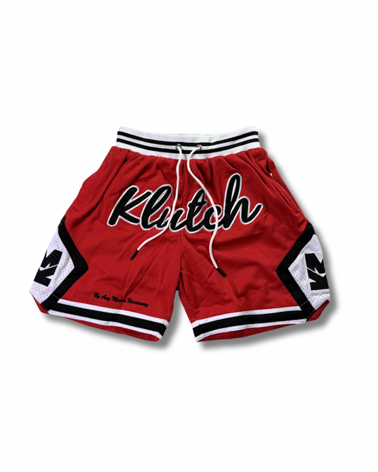 KLUTCH BASKETBALL SHORTS (RED)