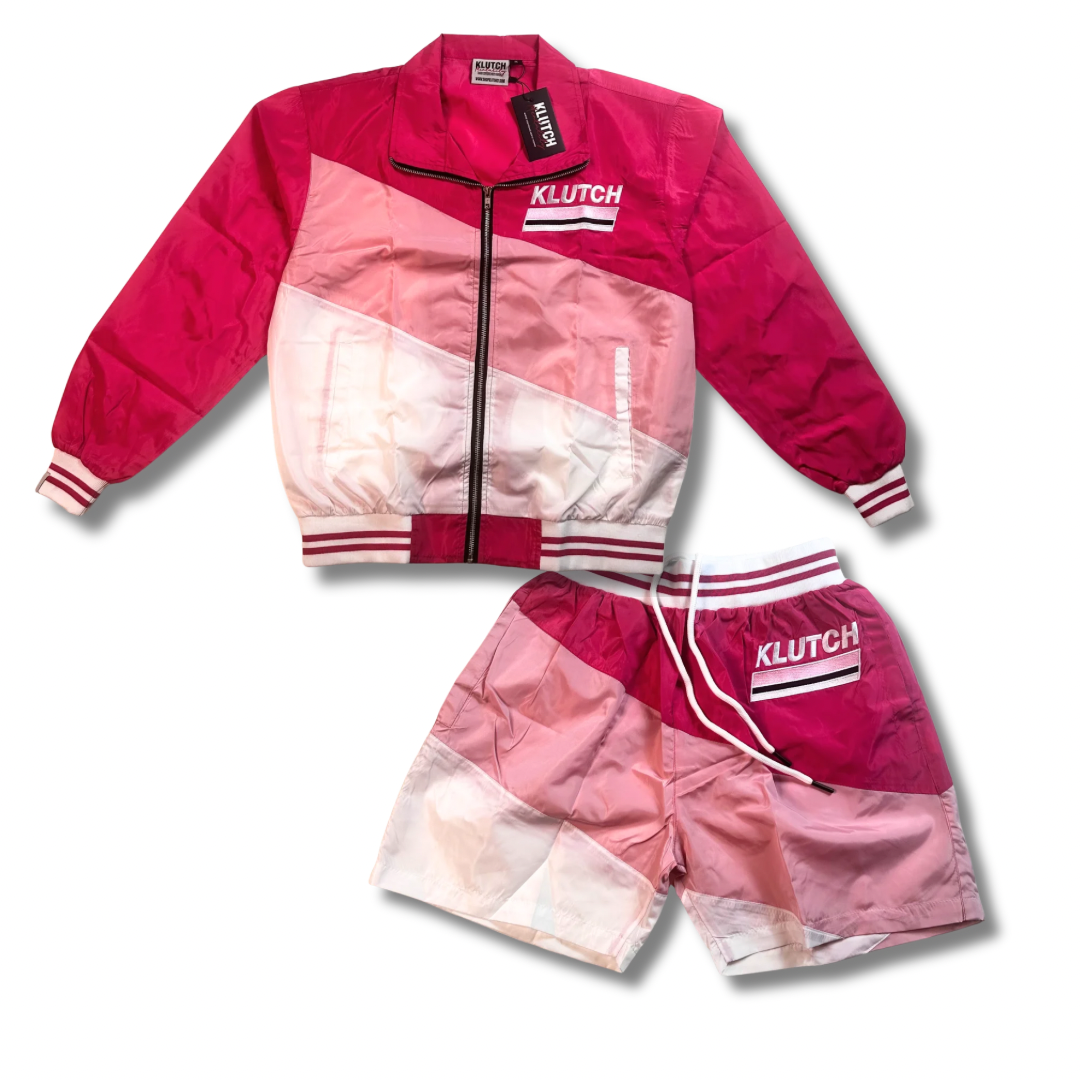RETRO WINDBREAKER SET [PINK]
