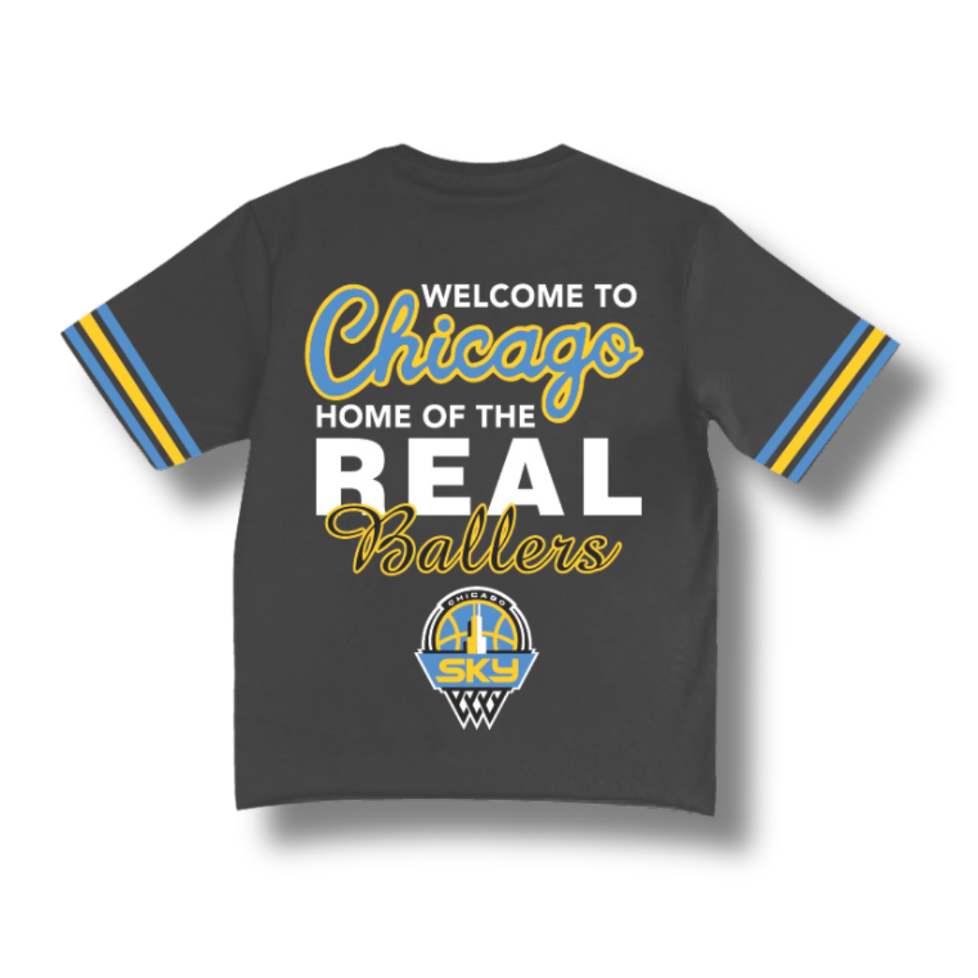 CHICAGO SKY "312" BOXY JERSEY [BLACK]