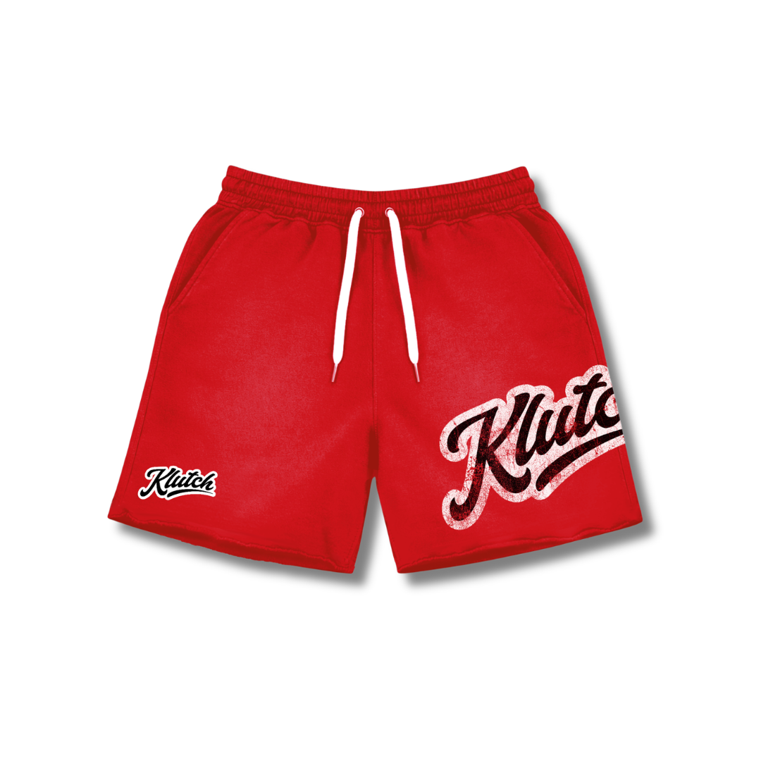 KLUTCH STAMPED SHORTS (RED)