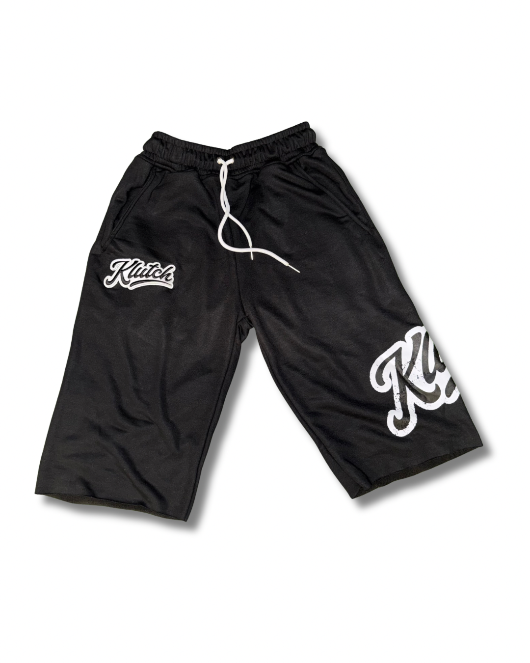 STAMPED LONG SHORTS BLACK