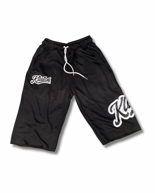STAMPED LONG SHORTS BLACK
