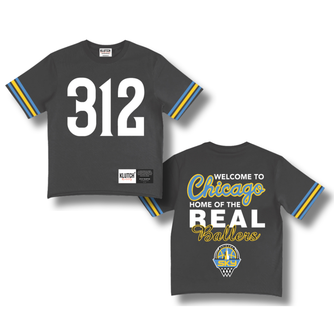 CHICAGO SKY "312" BOXY JERSEY [BLACK]