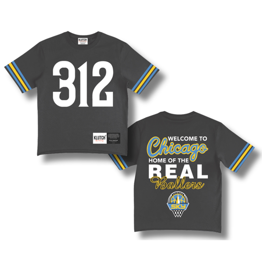 CHICAGO SKY "312" BOXY JERSEY [BLACK]