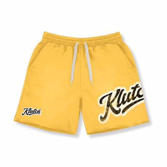 KLUTCH STAMPED SHORTS (YELLOW)
