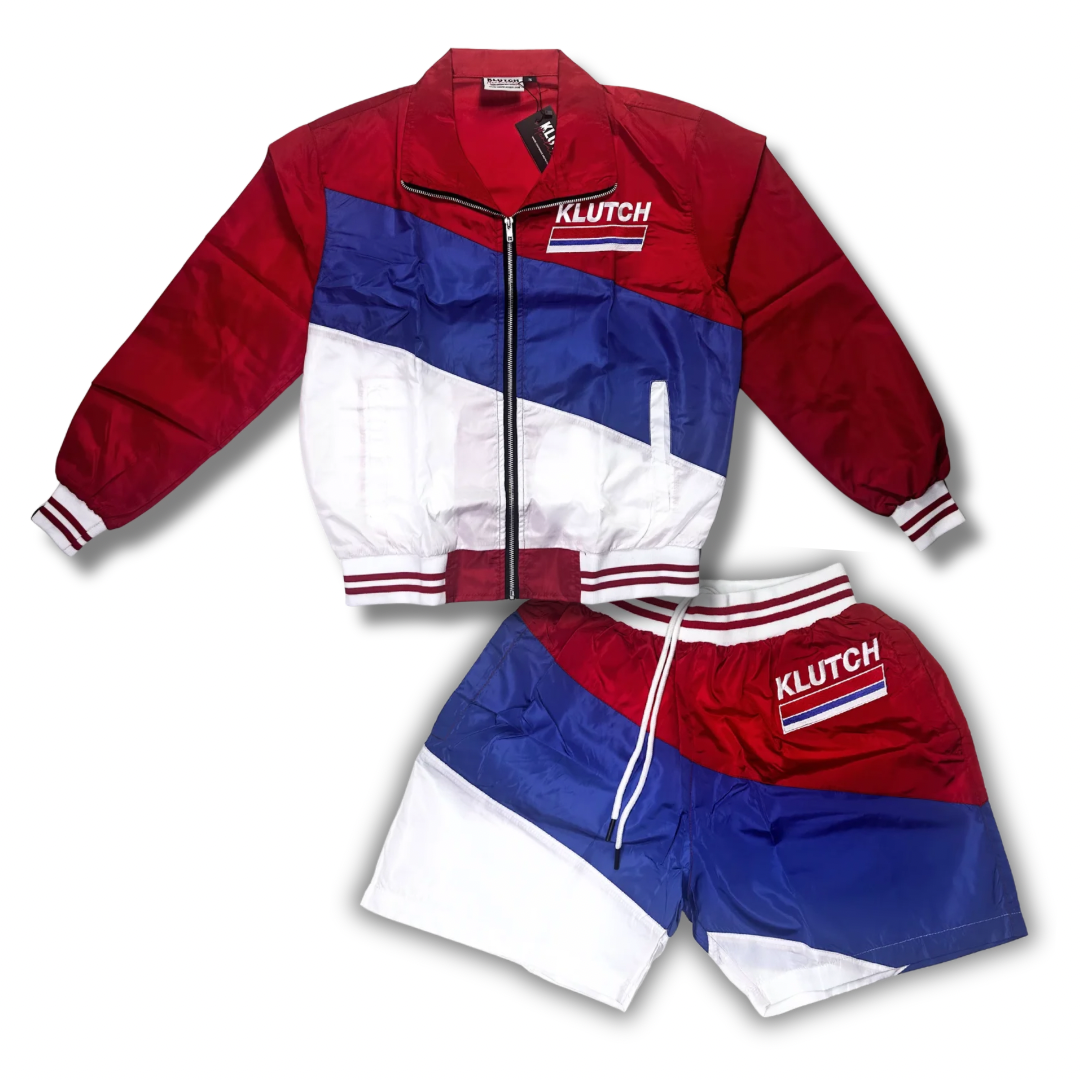 RETRO WINDBREAKER SET [RED]