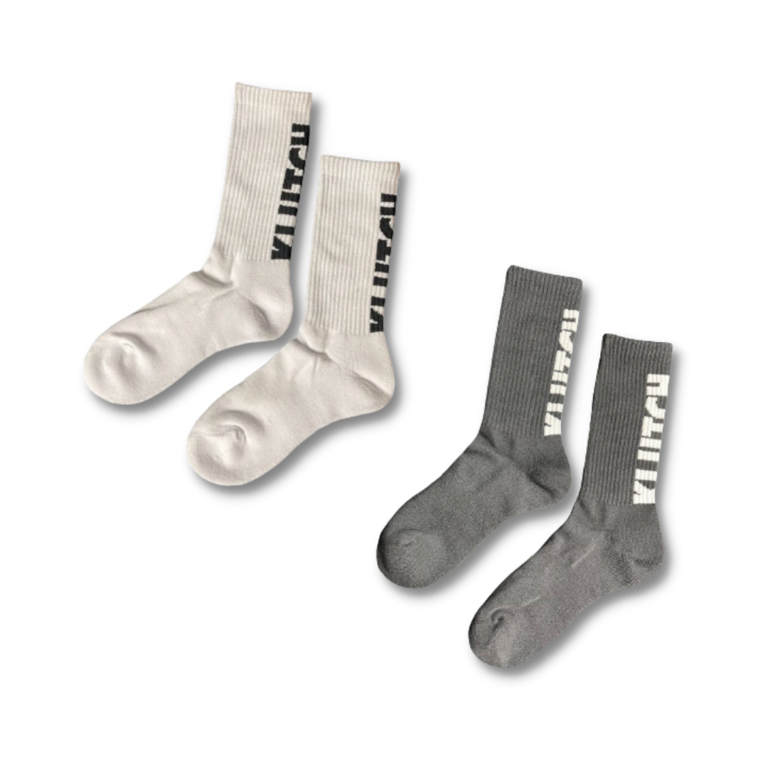 KLUTCH SOCKS [BLACK/WHITE]